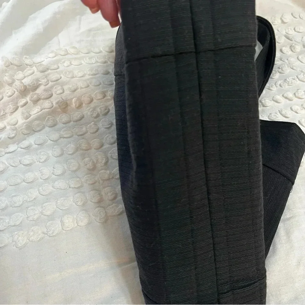 Handmade Handbag‎ made from Mens Black Dress Pants.